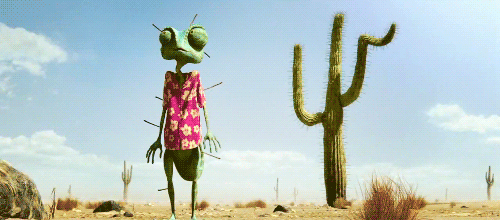 沙漠 兰戈 蜥蜴 搞笑 仙人掌 动画 夏天