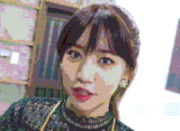美女 红唇 手势 性感