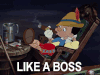 吸烟 卡通  LIKE A BOSS 休闲