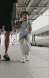 萌娃 可爱 走路 小男孩