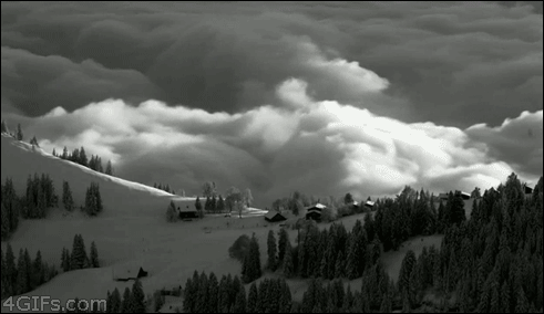 云 自然 天空 滚动 山 循环 clouds