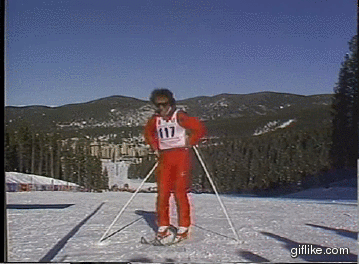 滑雪 搞笑 芭蕾舞 运动员 雪原 树林 迷醉 skiing