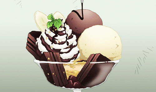 巧克力 冰淇淋球 美味 卡通