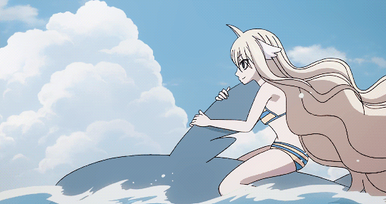 女孩 大海 漂亮 白云