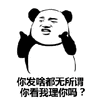 暴漫 熊猫人 你发啥都无所谓 你看我理你吗 拒绝 斗图