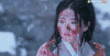 景甜 美女 受伤 雪花