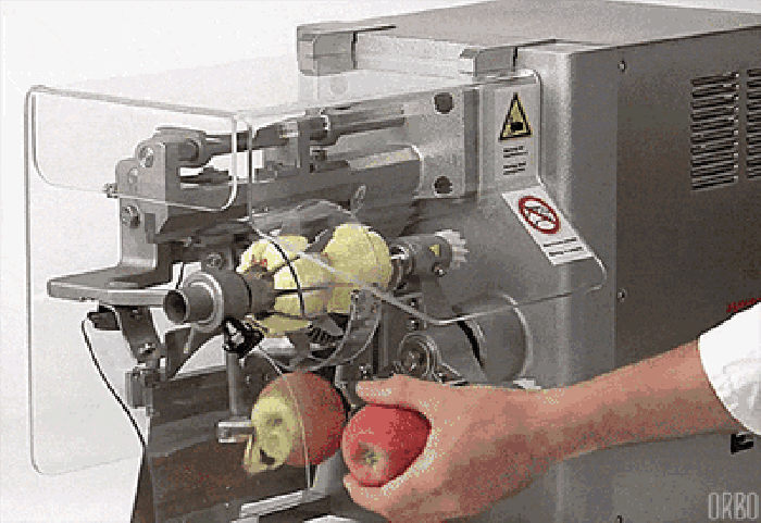 机器 苹果 削皮 切块