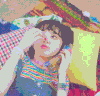 年轻女子 吃东西 打电话 欢乐