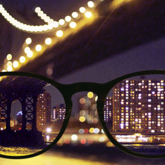 城市 建筑 万家灯火 眼镜