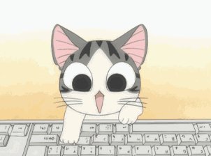 猫咪 键盘 可爱 敲打