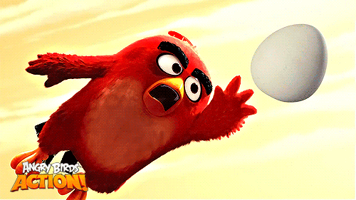 愤怒的小鸟 Angry Birds movie 撞壁 蛋 飞行 慢放 错过