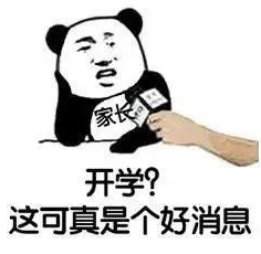熊猫头 搞怪 逗 祈求寒假 开学