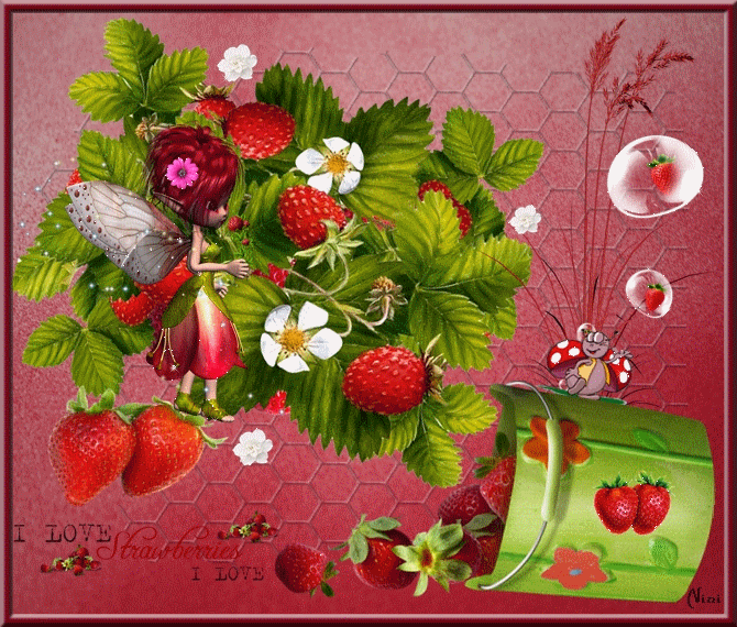 草莓 树 花 叶子