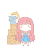 少女 寒冷 冻冰 冬天