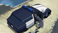 警车 踢腿 翻身 动漫