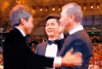 冯小刚 邓超 李晨 拥抱