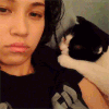 水原希子 猫咪 自拍 可爱