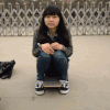 妹子 滑板 逗比男 搞笑