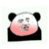 熊猫头 天热 搞笑 逗 夏天