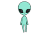 贴纸 外星人 搞怪