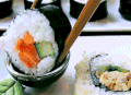 寿司 美食 蘸醋 急死人了，你倒是快吃�?