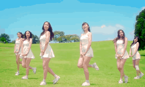 Gfriend MV 今天开始我们 动作 可爱 少女 跳舞 踮脚