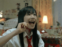 女孩 吃货 微笑 可爱