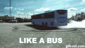 搞笑   公交车   旋转    飘逸