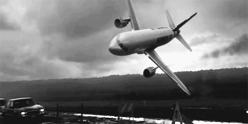 飞机 坠毁 意外 壮观