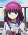 angel beats 吃货 美女 卡通