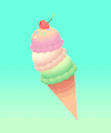 冰淇淋 ice cream food 卡通 漂亮