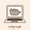 猫咪 电脑 晃动 动画