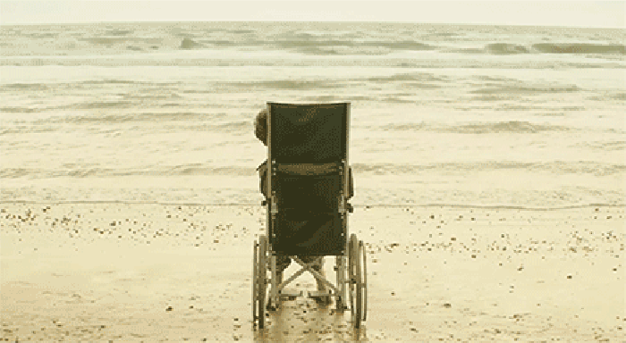 Cinemagraph 海边 轮椅 静美
