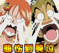 海贼王 悲伤到哭泣 悲伤 动漫 二次元 soogif soogif出品