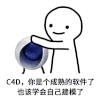 成熟点 学会自己动 建模 c4d
