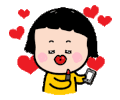 卡通 爱心 红脸蛋 红嘴唇