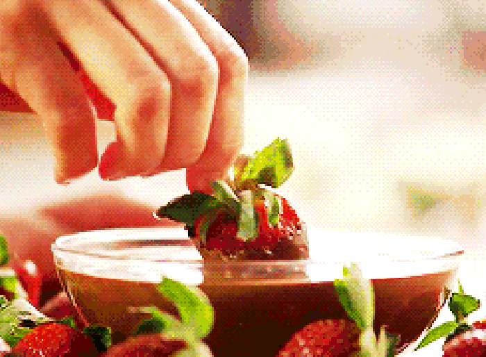 美食 诱人 草莓 水果沙拉