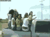 卡车 truck 美女 高兴
