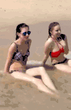女神 比基尼 性感 美女 海滩 丰满