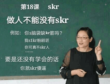 skr 做人不能沒有skr