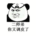 二师弟 调皮 熊猫头