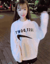夜晚 打招呼 可爱