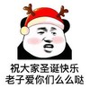暴漫 熊猫头 祝大家圣诞快乐老子爱你们么么哒 搞笑 逗 魔性