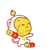 卡通 吃药 高兴 娱乐