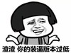 斗图 搞笑 雷人 渣渣 你的装逼版本过低