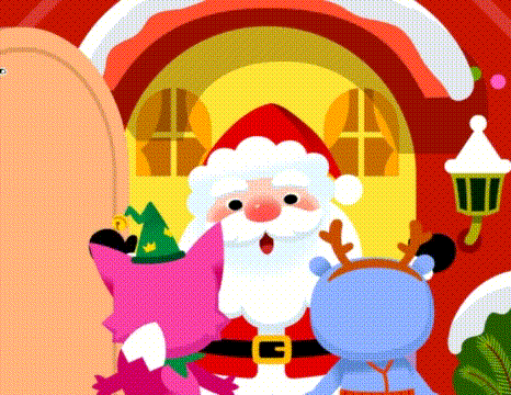 圣诞礼物 圣诞节 可爱 卡通动物 圣诞老人 狐狸 小鹿 企鹅 猪 可爱