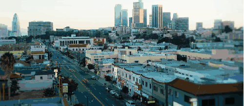延时摄影 洛杉矶之夜 纪录片 街道 车流 风景 高楼