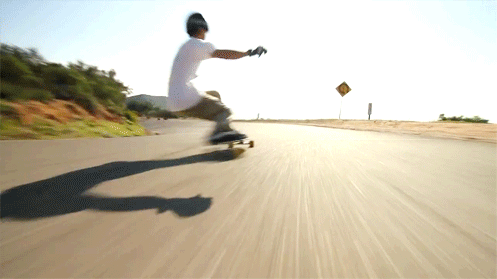 滑板 skateboarding 公路 极速 自由 路牌