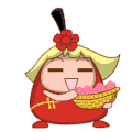 蜘蛛妹 撒花 开心 动漫