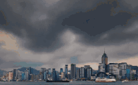 HONG&KONG&Time&Lapse 乌云 城市 延时摄影 旅游 阴天 香港